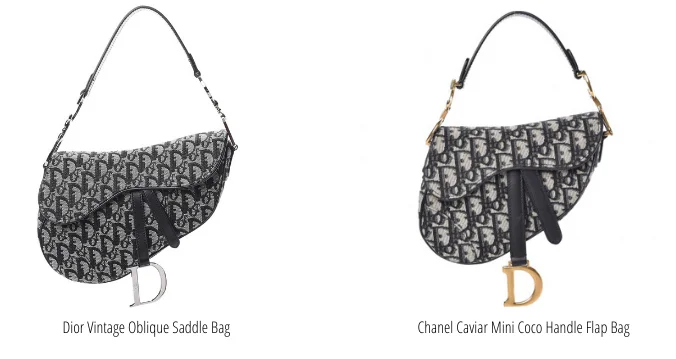 Vintage vs. new dior saddle bag