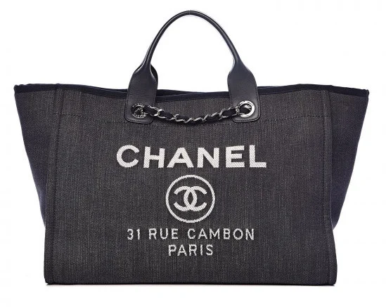 Chanel Large Deauville Tote in Denim