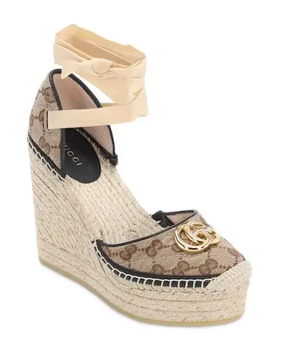 Gucci Pilar Quilted Canvas Espadrilles