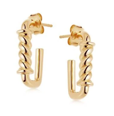 Missoma Reel Ovate Mini Hoops