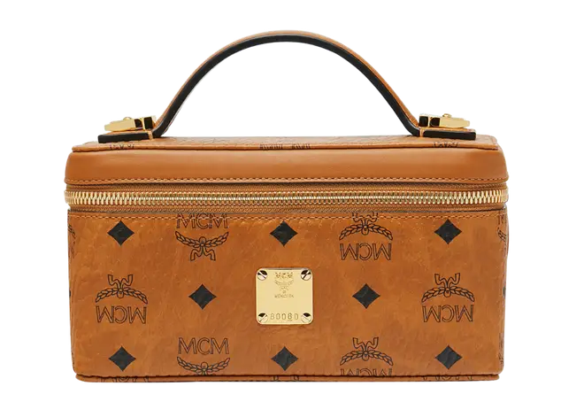 MCM Rockstar Vanity Case Cognac