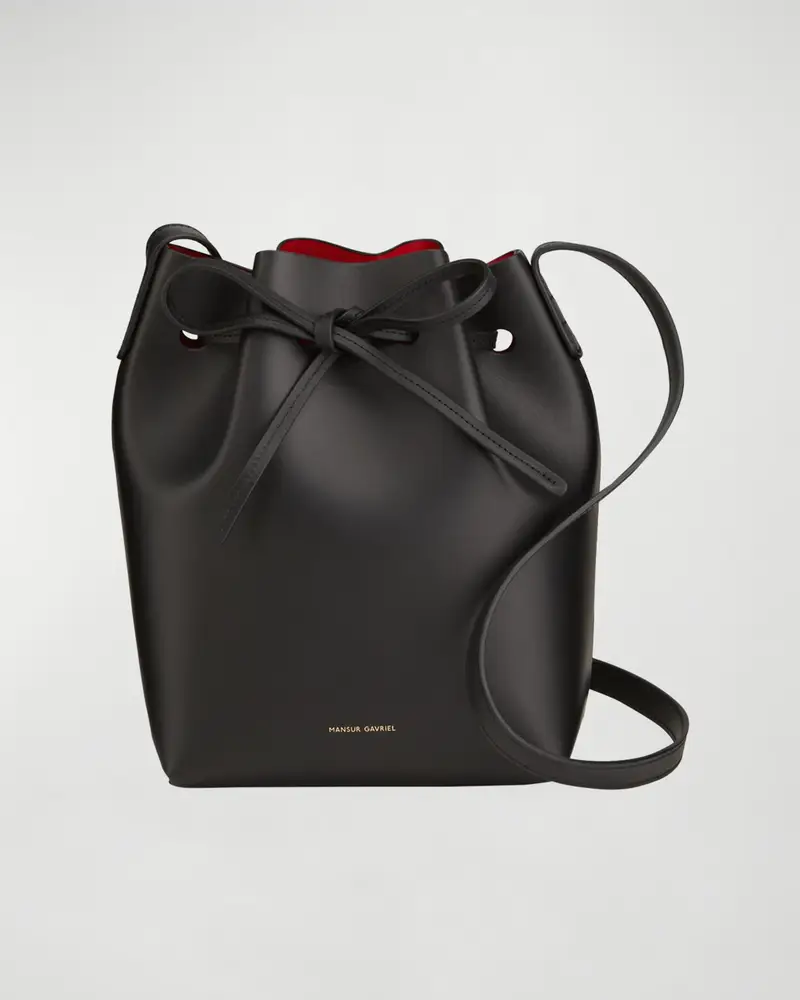 Mansur Gavriel Mini Leather Bucket Bag