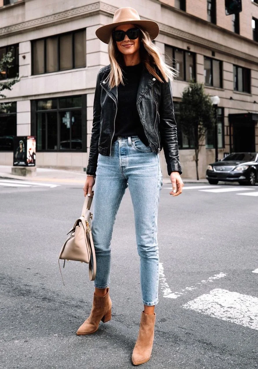 Leather Jacket Outfit Ideas