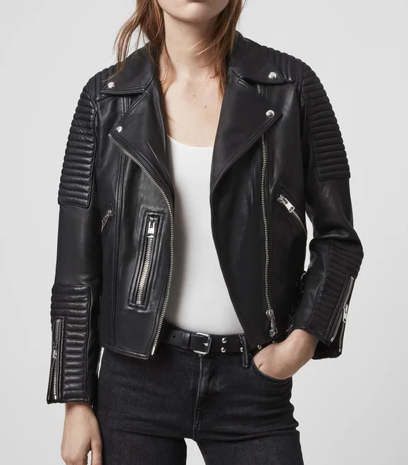 AllSaints Estella Leather Biker Jacket
