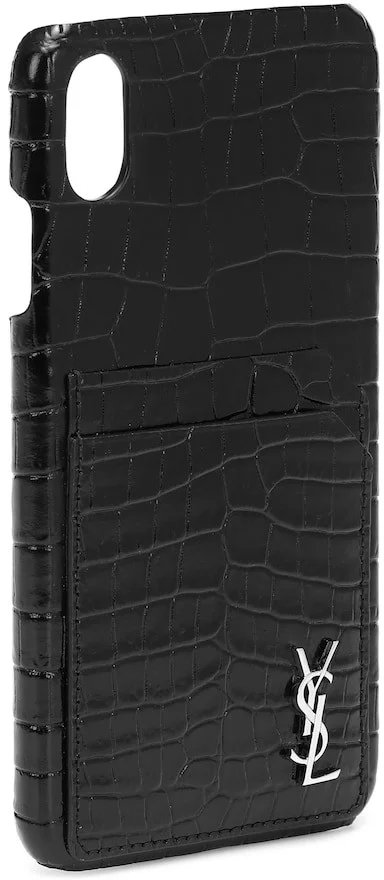 Saint Laurent Leather iPhone Case