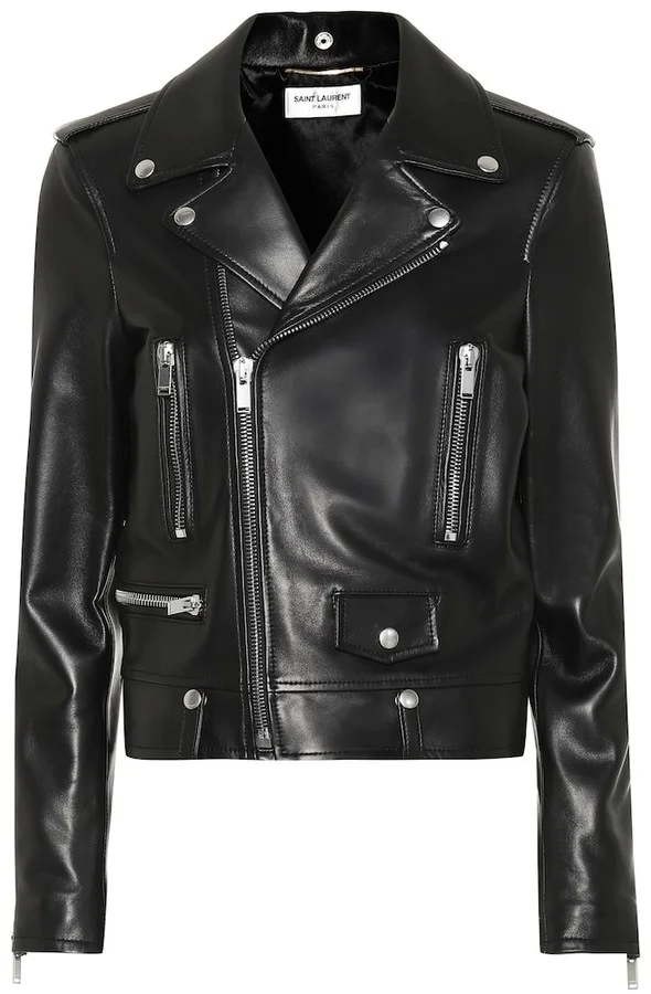 Saint Laurent Leather Biker Jacket.