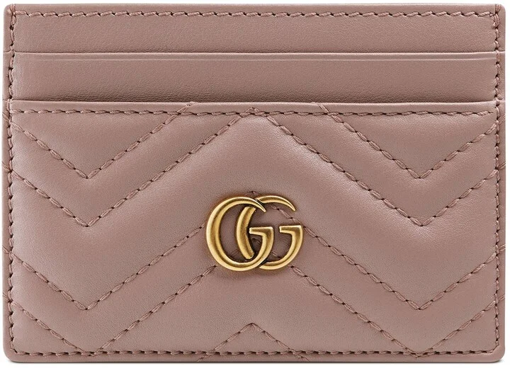 Gucci GG Marmont Card Case Pink