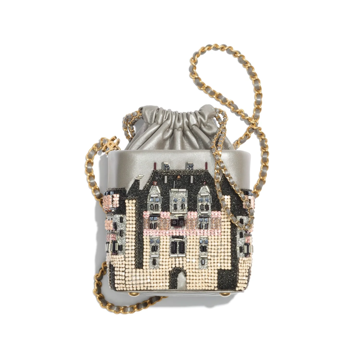 Chanel Small Bucket with Chain Métiers D’Art 2021