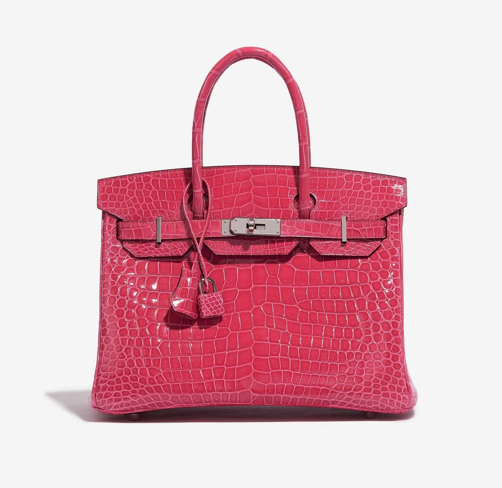 Hermès Birkin 30 Porosus Crocodile Rose Extreme