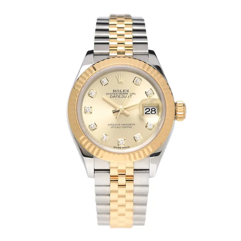 Rolex Lady-Datejust 28mm Yellow Gold and Diamonds