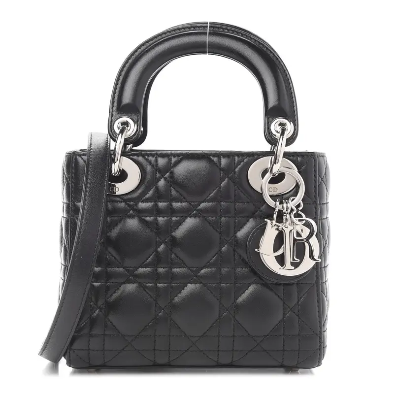 Mini Lady Dior Bag Black Cannage Lambskin