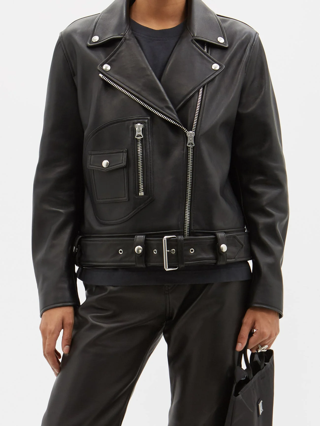 Acne Studios Leather Biker Jacket