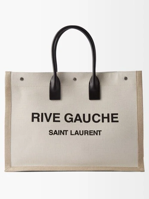 Saint Laurent Rive Gauche Canvas Tote