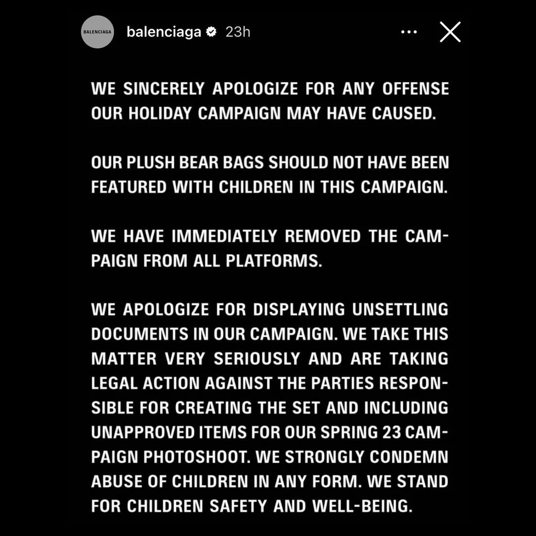 Balenciaga Holiday Campaign Controversy