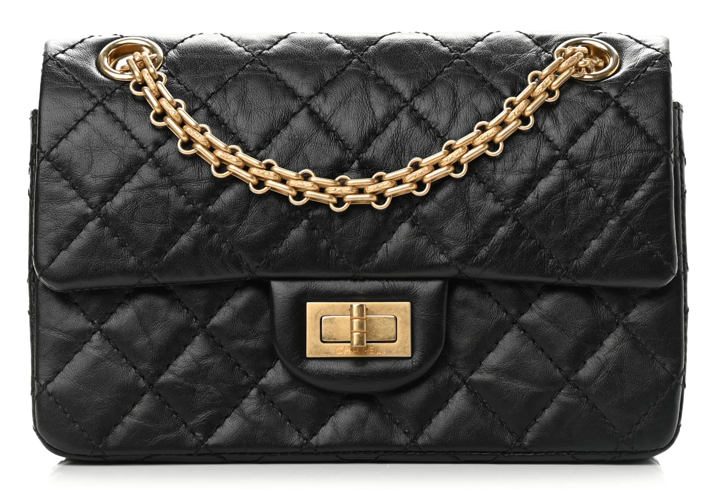 Chanel Mini 2.55 Bag Black Lambskin