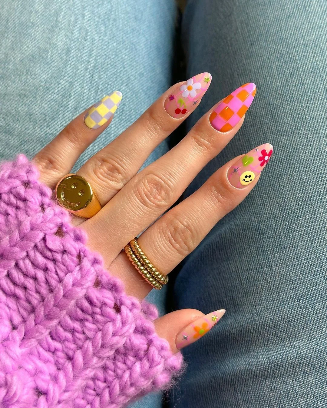 Retro Spring Manicure