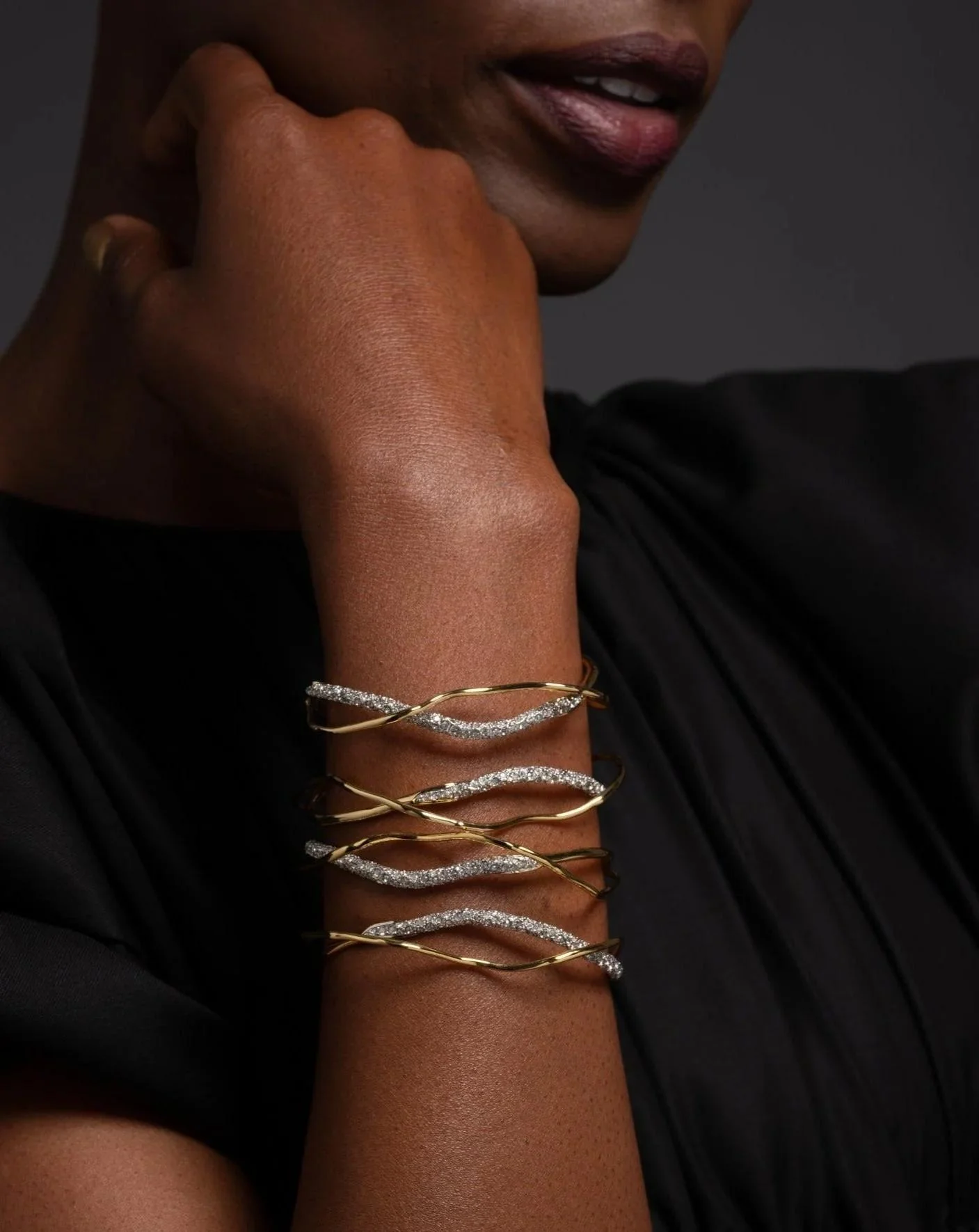 Alexis Bittar Solanales Crystal Cuff Bracelet