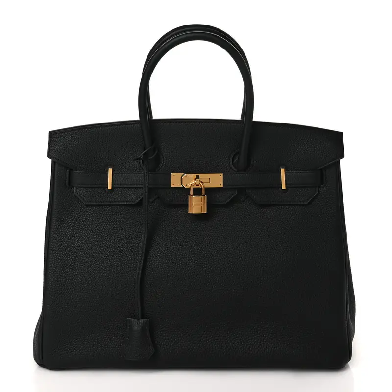 Hermes Birkin 35 Black Togo Leather