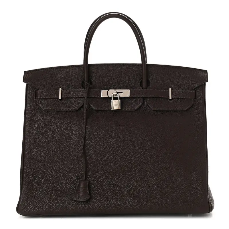 Hermes Birkin 40 Chocolate Togo Leather