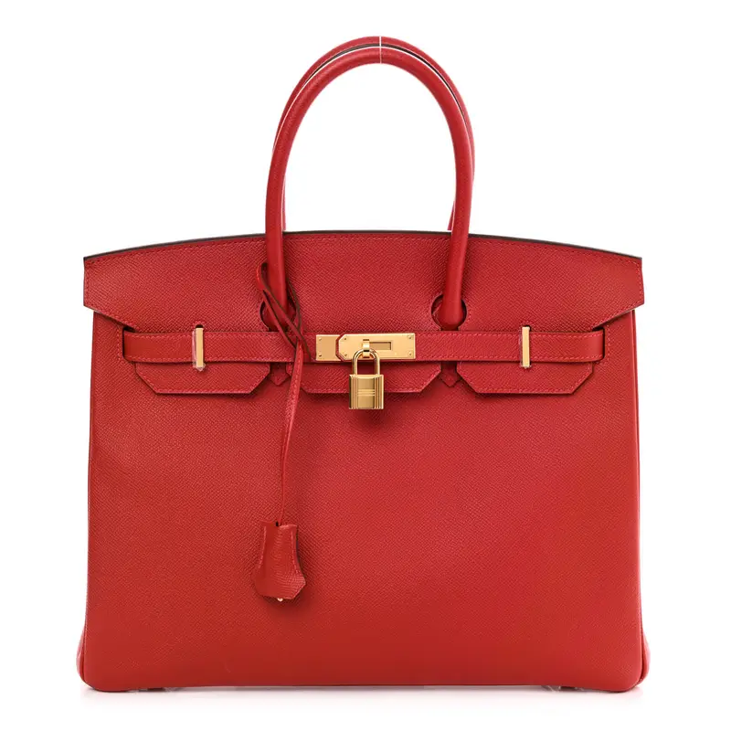 Hermes Birkin 35 Rouge Casaque Epsom Leather