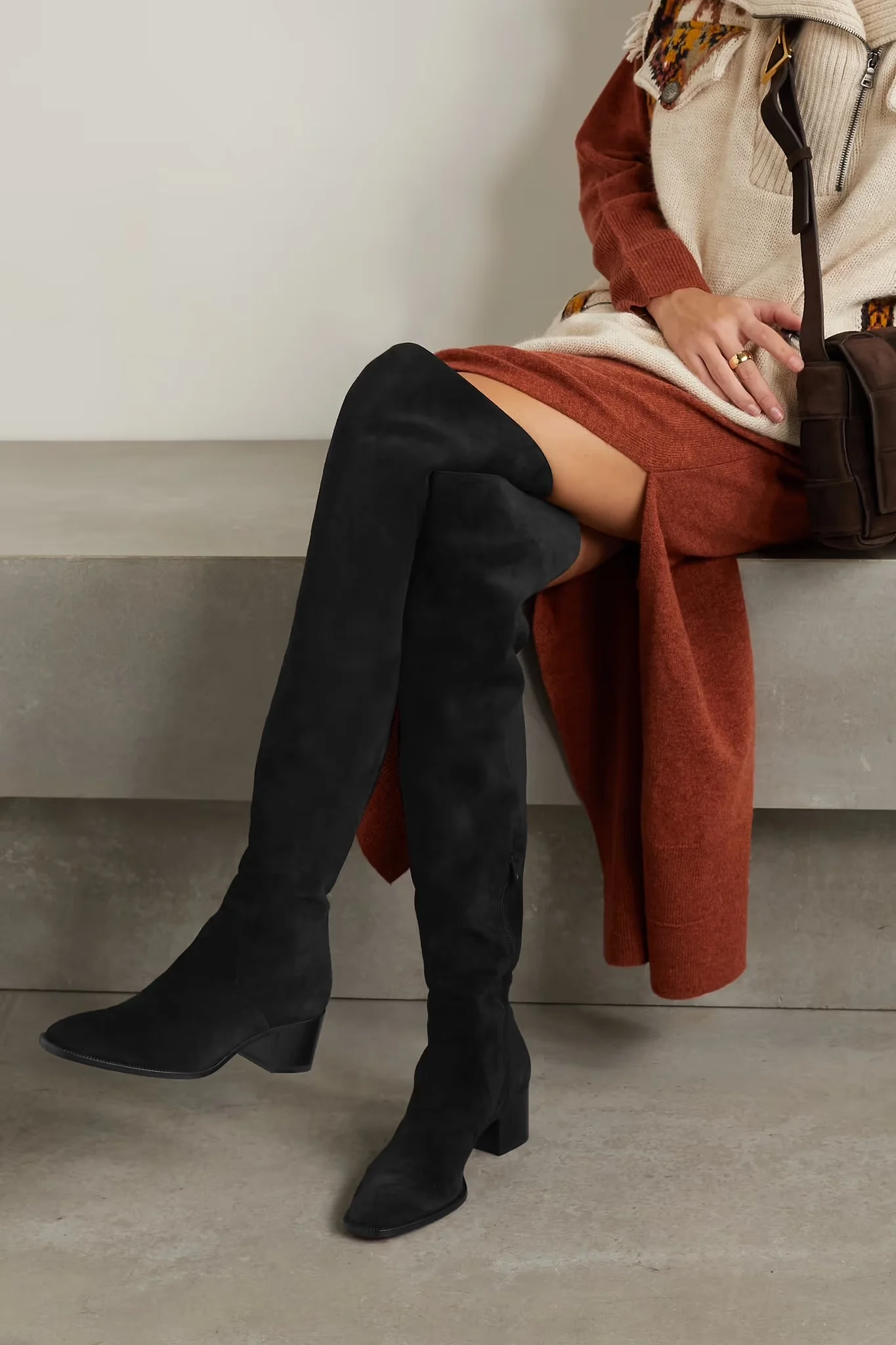 Christian Louboutin Gazellou 55 suede over-the-knee boots