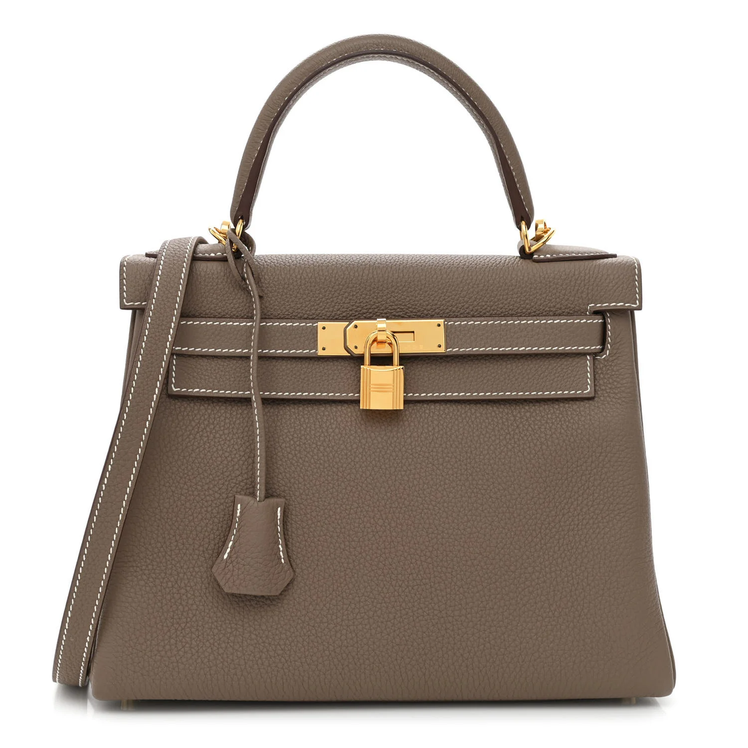 Hermes Togo Kelly Retourne 28 Etoupe