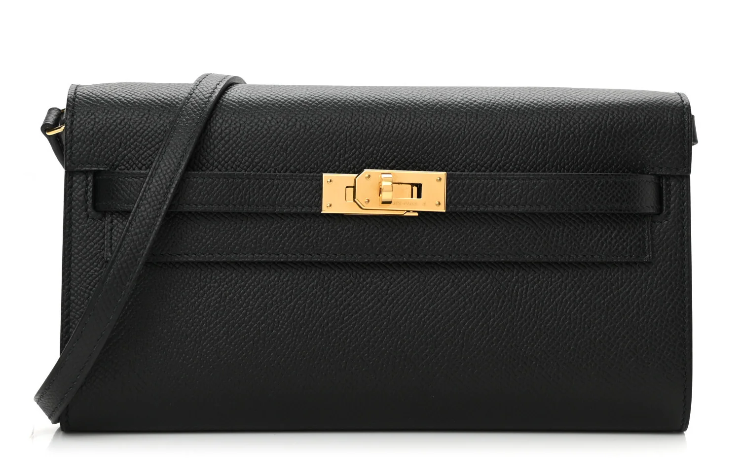 Hermes Epsom Kelly Wallet To Go Black