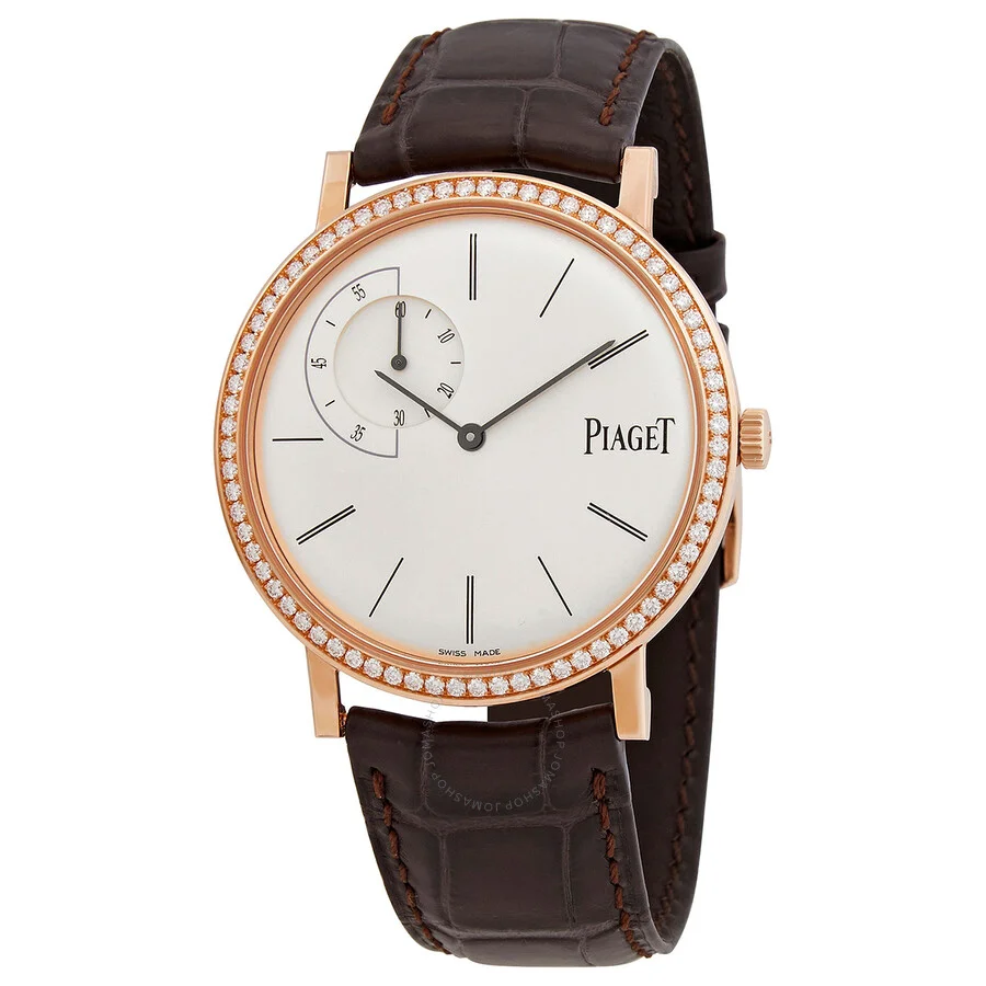 Piaget Altipano Silver Dial 18k rose gold diamond men's watch