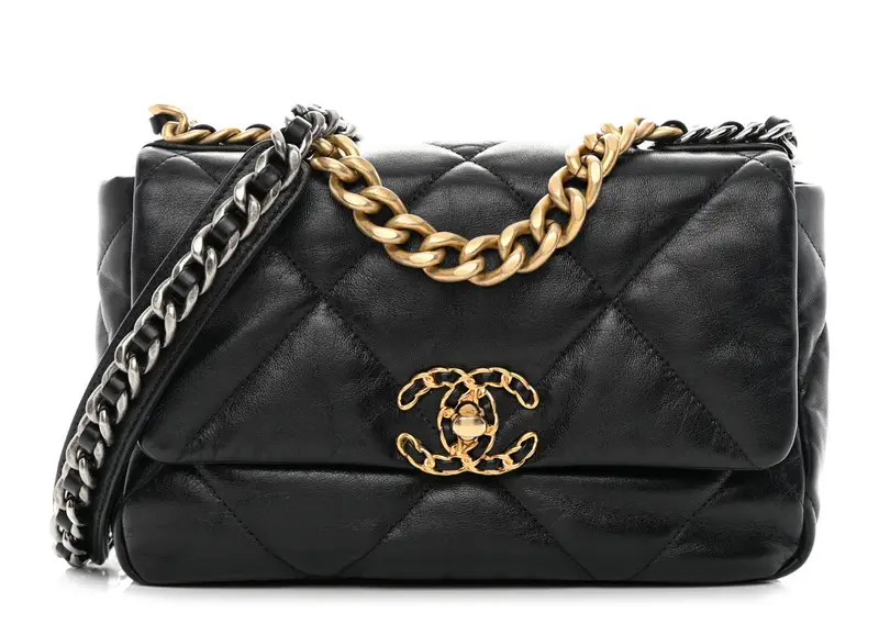 Chanel 19 Bag Black Goatskin