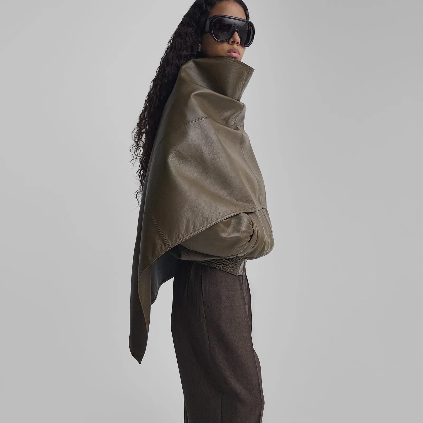 Phoebe Philo Jacket with Attachable Scarf