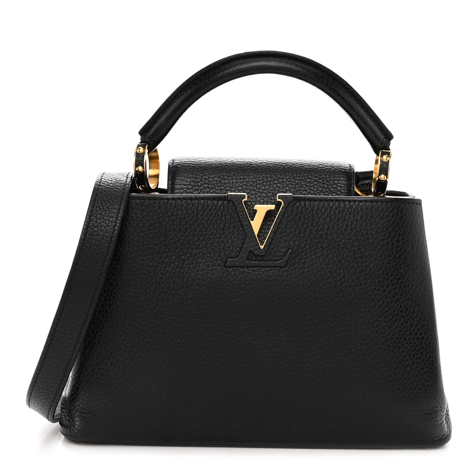 Louis Vuitton Taurillon Capucines BB Black