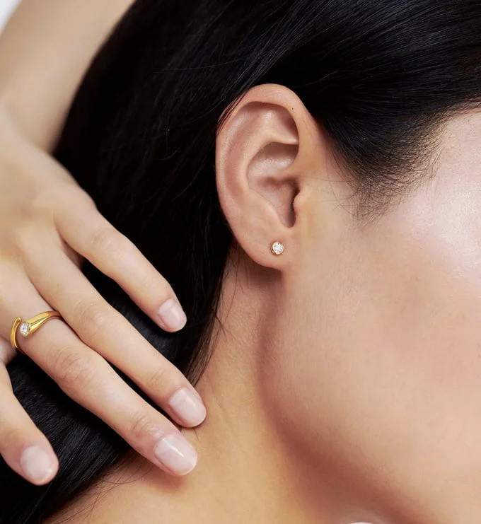 Monica Vinader Diamond Studs