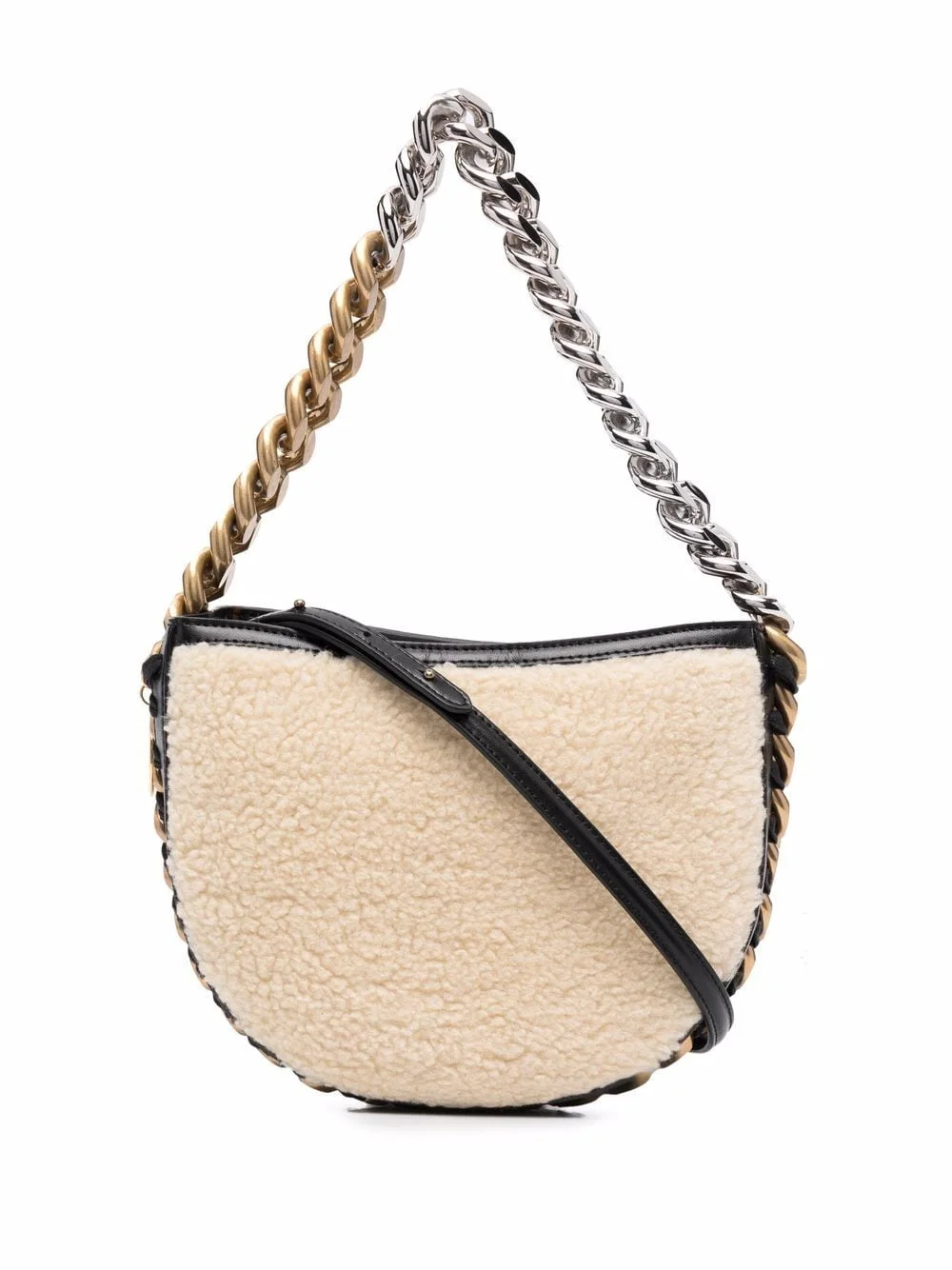 Stella McCartney Small Frayme Faux Shearling Bag