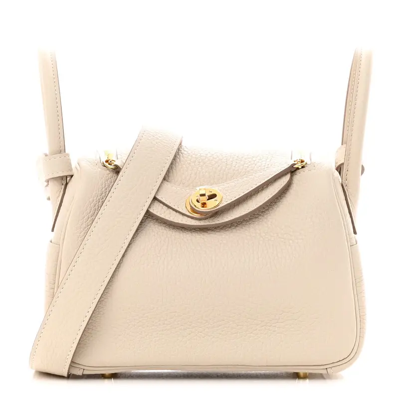 Hermes Mini Lindy 20 Craie