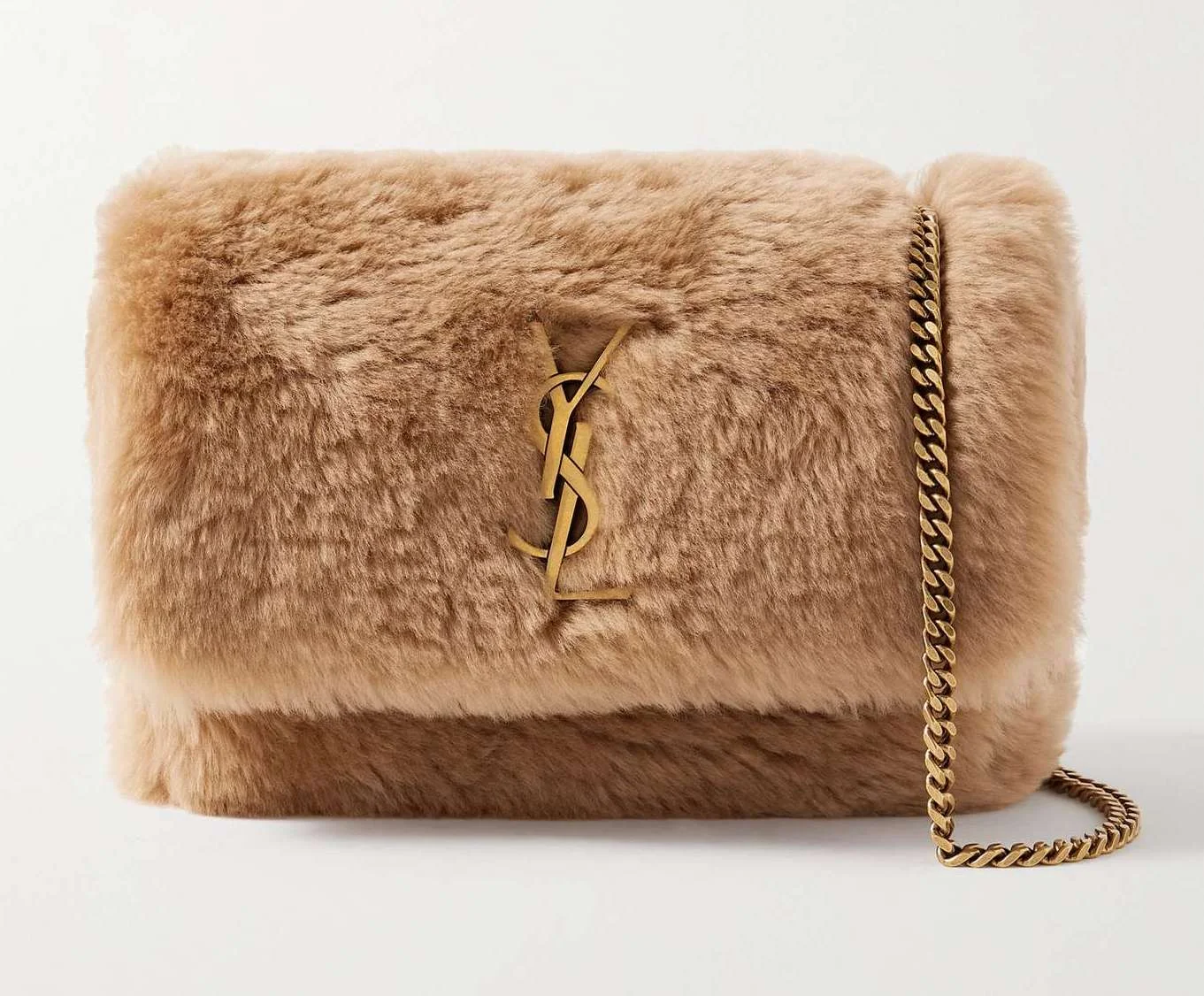 Saint Laurent Medium Kate Shearling Shoulder Bag