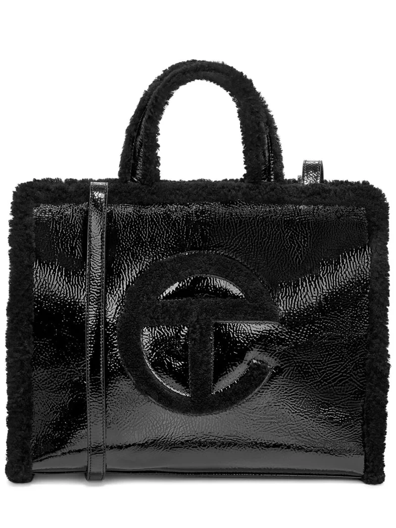 Ugg x Telfar Crinkle Patent Shopper Bag