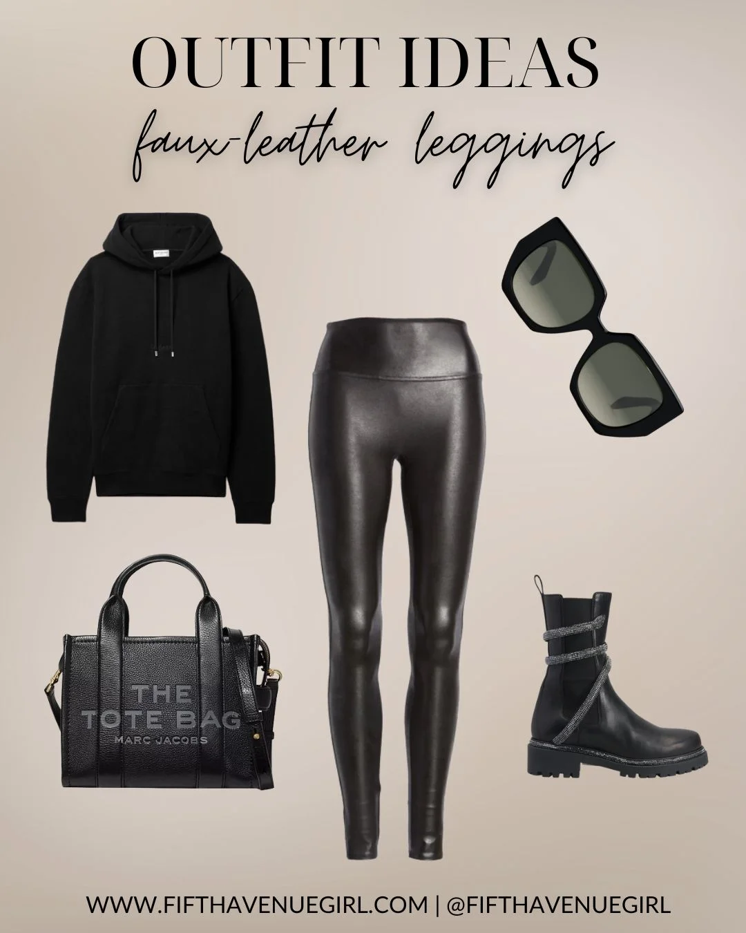 How to Wear Faux Leather Leggings