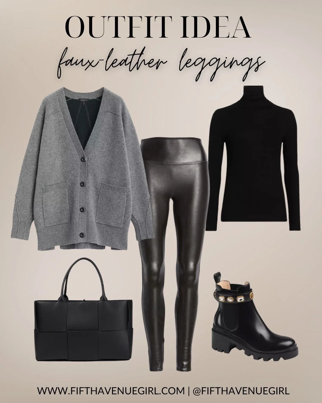 Everyday Cozy Spanx Faux-Leather Leggings Outfit