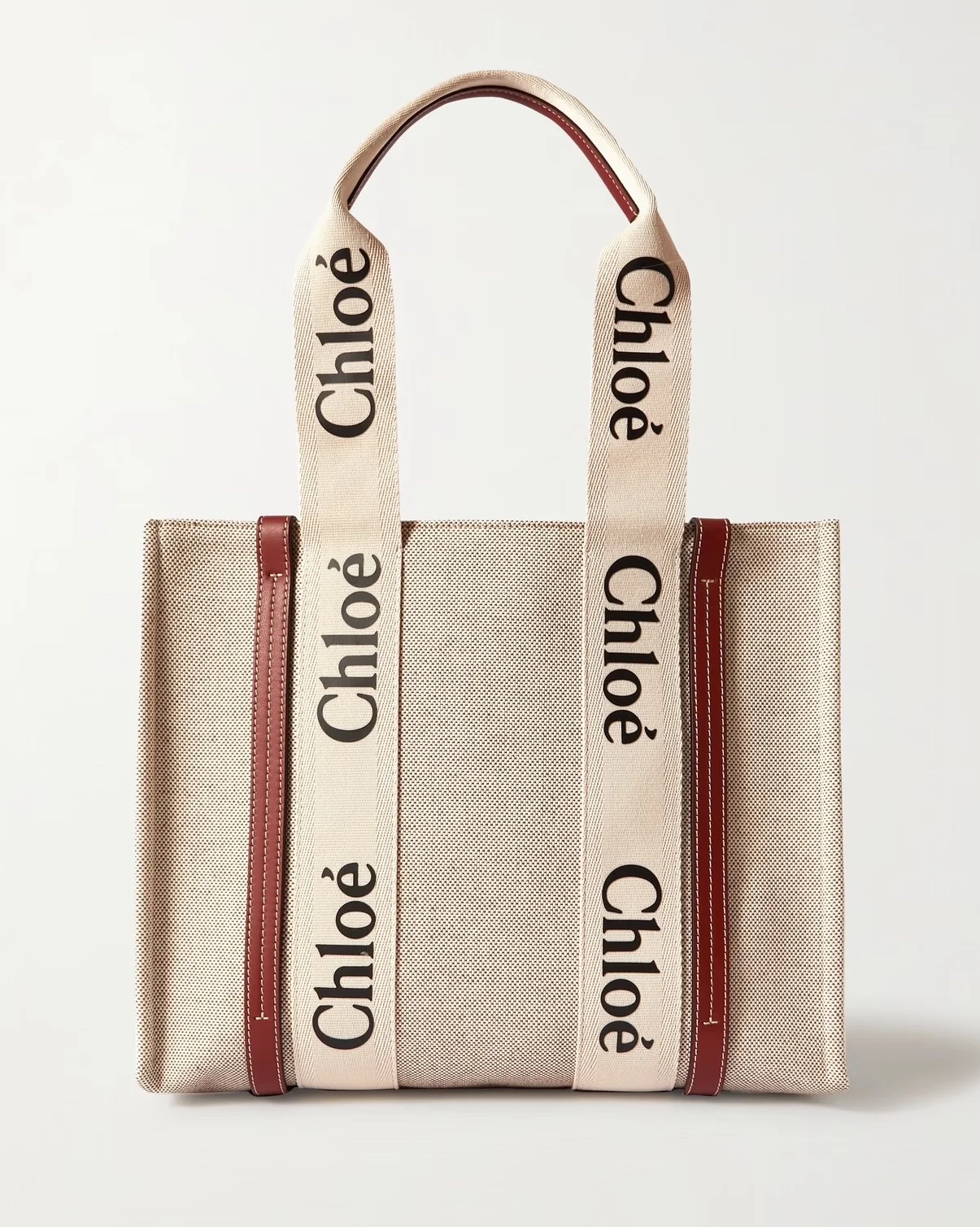 Chloe Medium Woody Tote Canvas