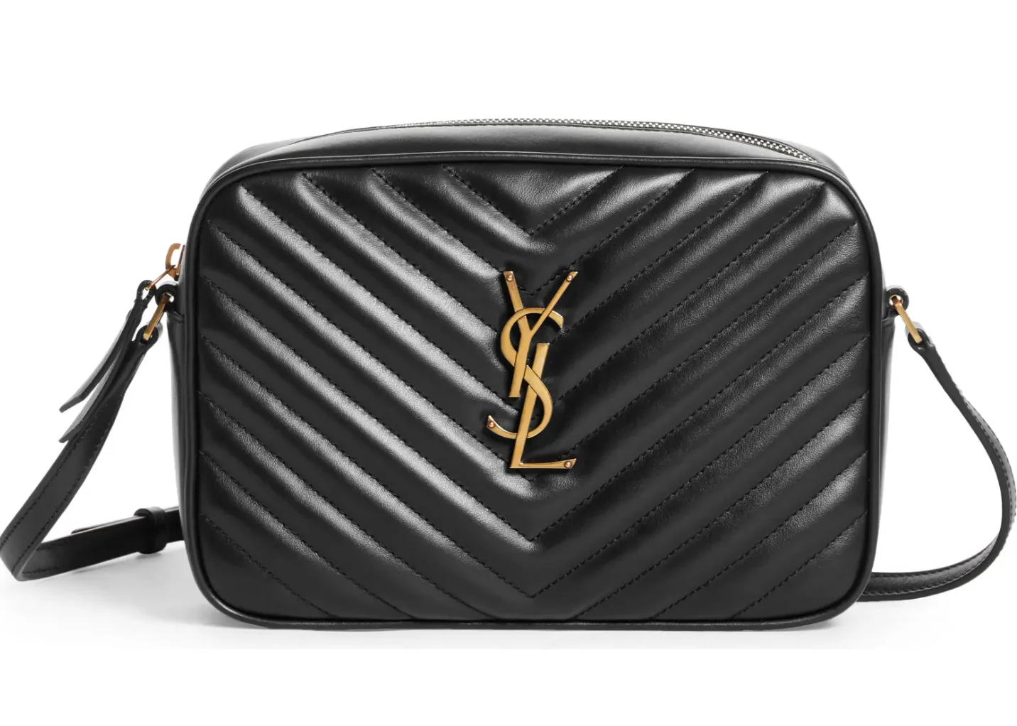 Saint Laurent Lou Camera Bag Black with Gold