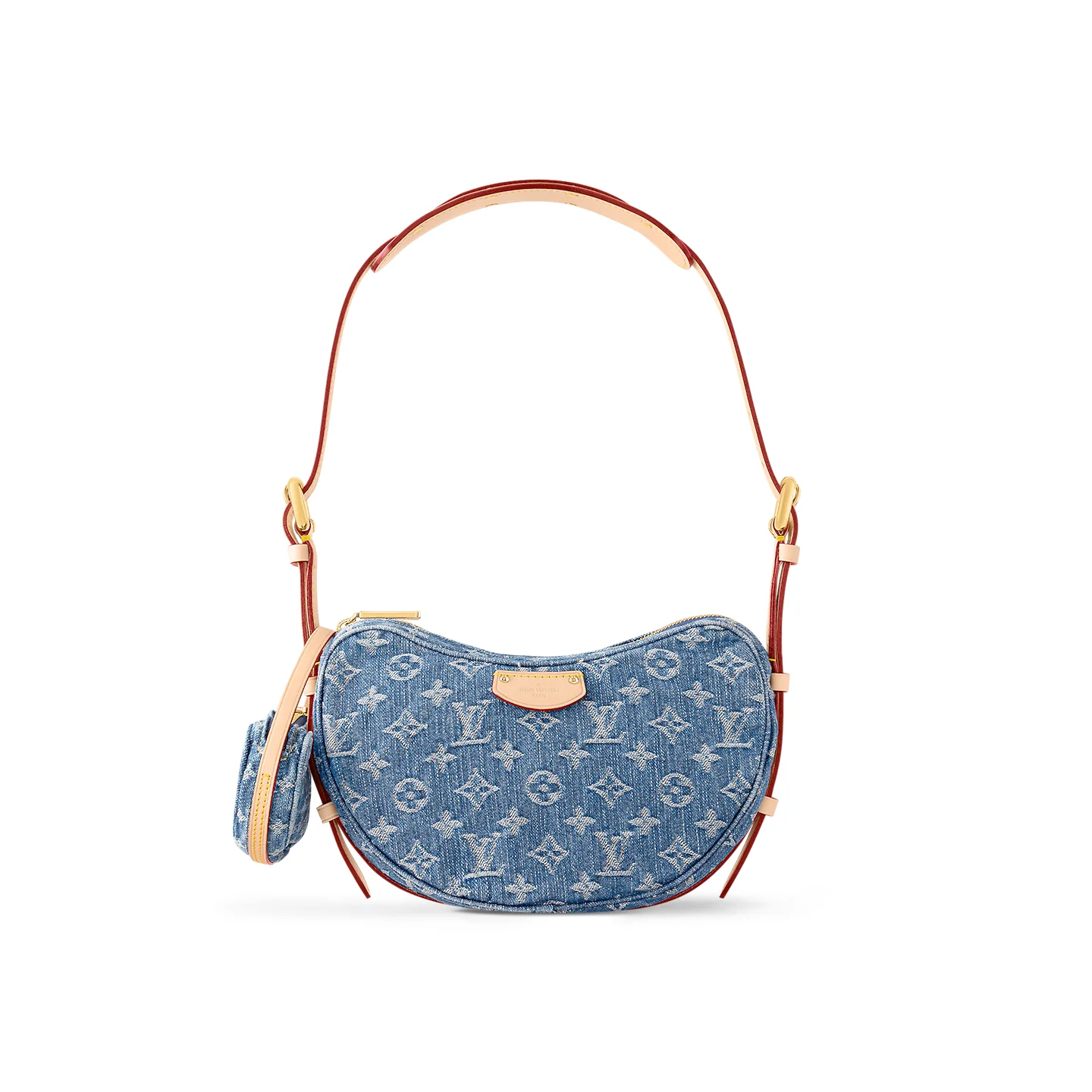 Louis Vuitton Croissant MM Bag Monogram Denim