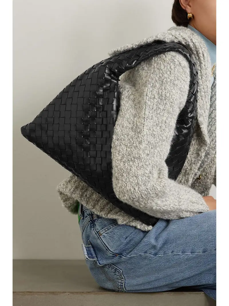 Bottega Veneta Hop medium intrecciato leather tote