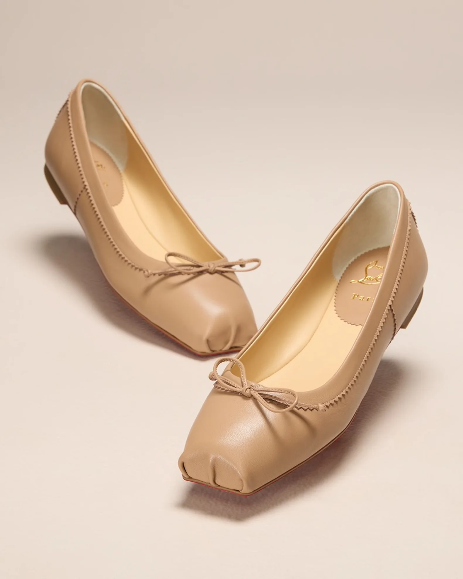 Christian Louboutin Mamadrague Leather Ballet Flats