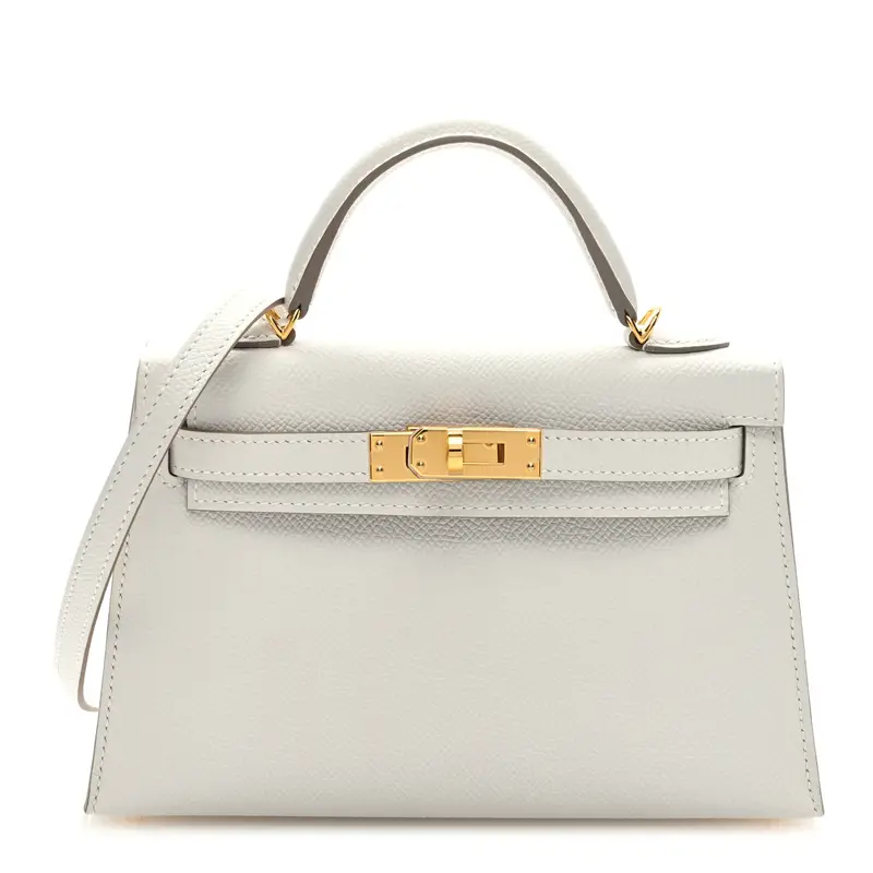 Hermes Mini Kelly Gris Pale