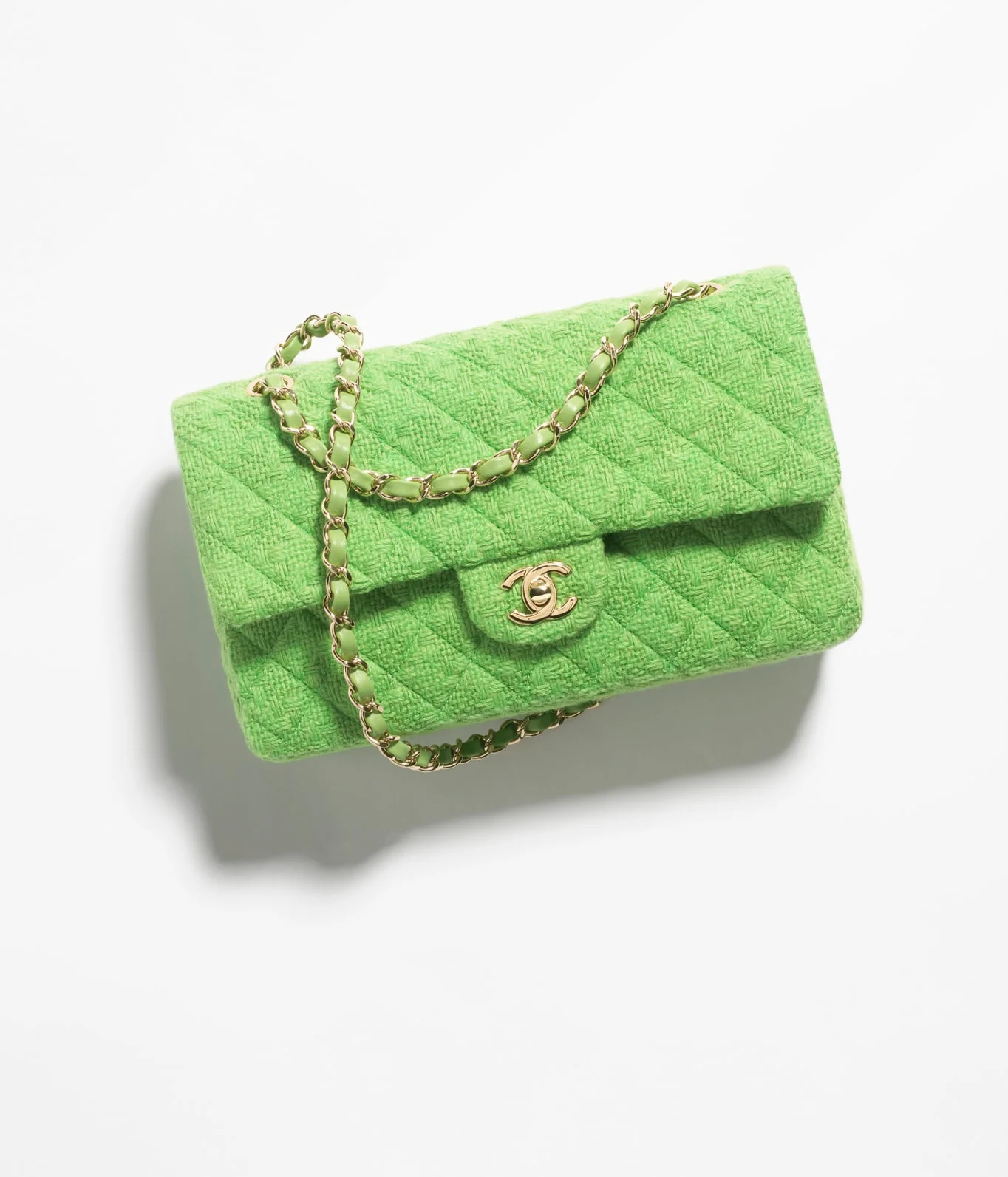 Chanel 24A Green Classic Flap