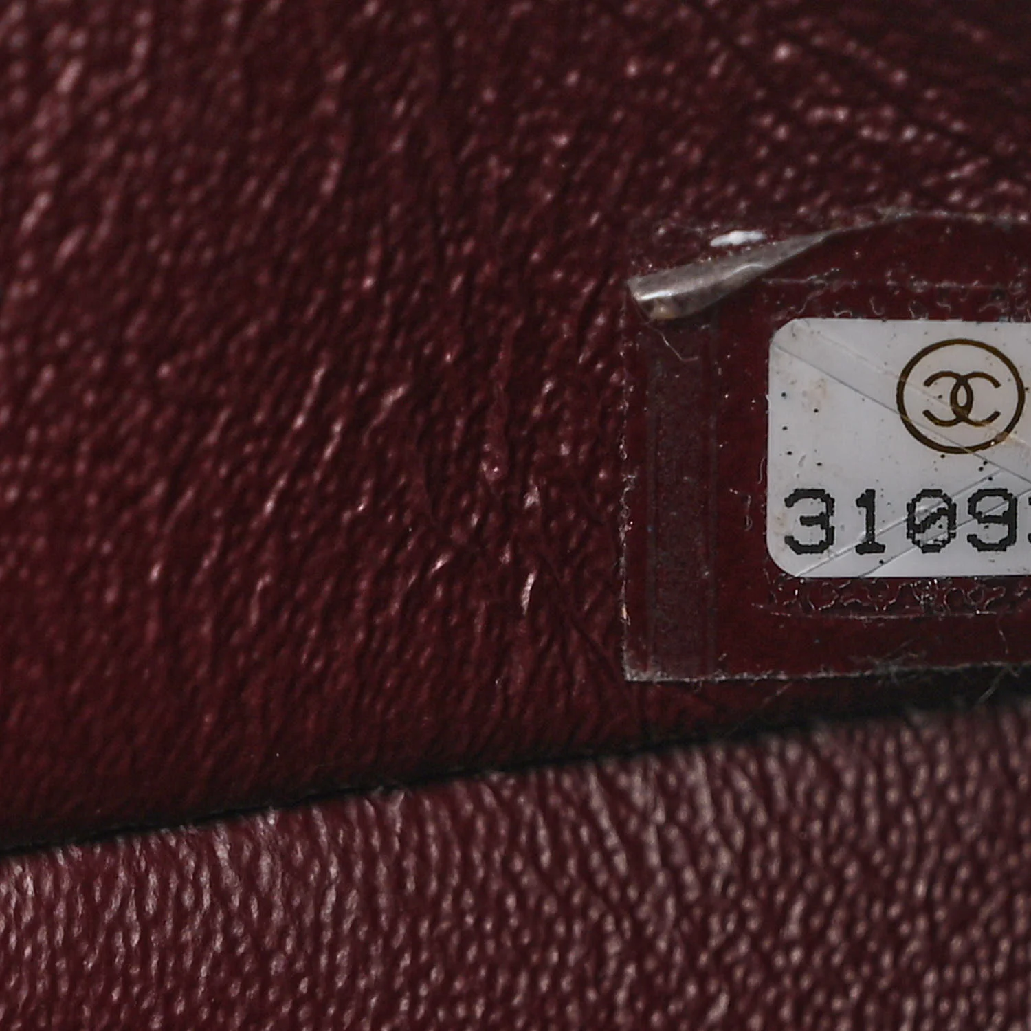 Chanel serial number sticker