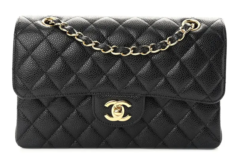 Chanel Small Classic Flap Bag in caviar leather