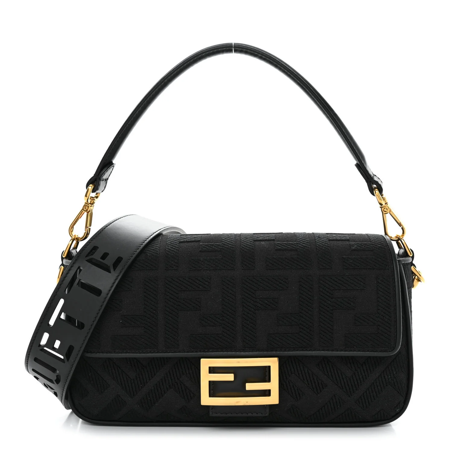 Fendi Embroidered Baguette Bag