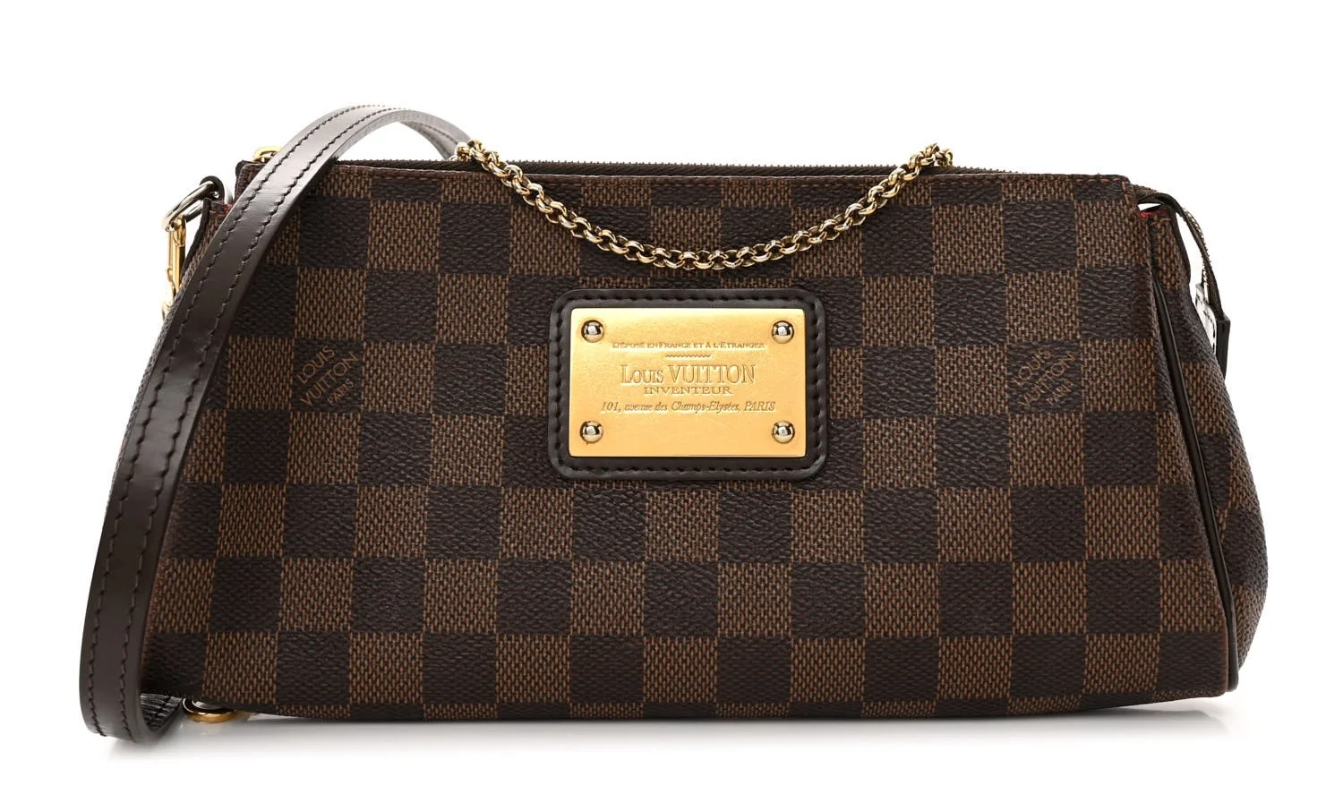 Louis Vuitton Eva Clutch Damier Ebene Canvas