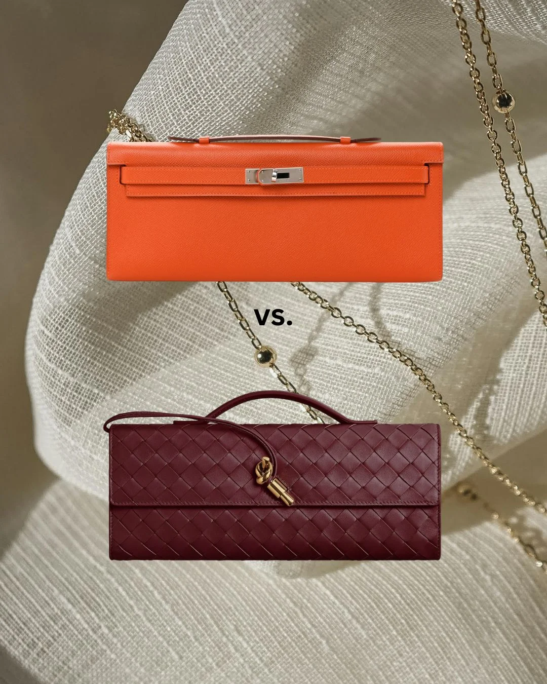 Hermes Kelly Cut vs. Bottega Veneta Andiamo Clutch
